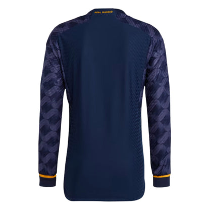 2023-2024 Real Madrid Authentic Long Sleeve Away Shirt