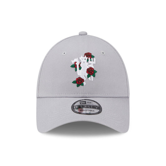 Man Utd Rose 9Forty Cap (Grey)