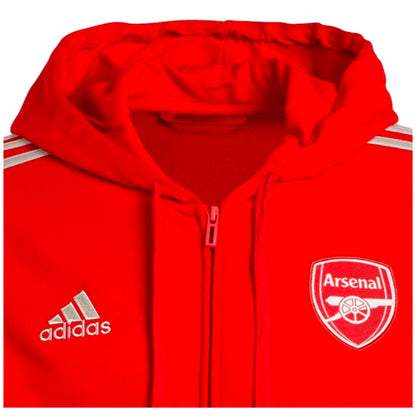 2023-2024 Arsenal DNA Full Zip Hoody (Red)