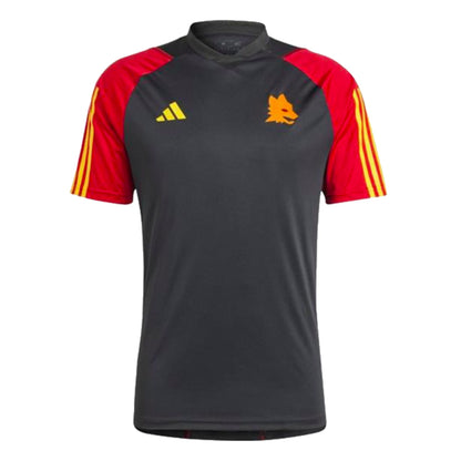 2023-2024 AS Roma Training Shirt (Black)