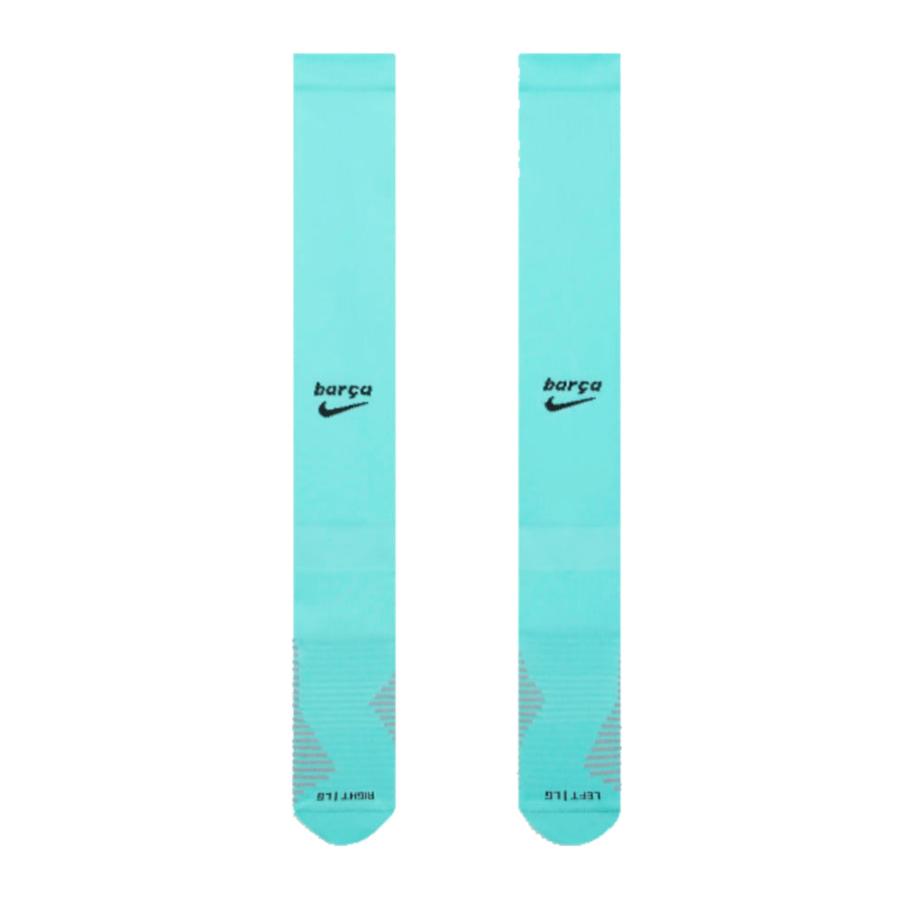 2023-2024 Barcelona Third Socks (Aqua)