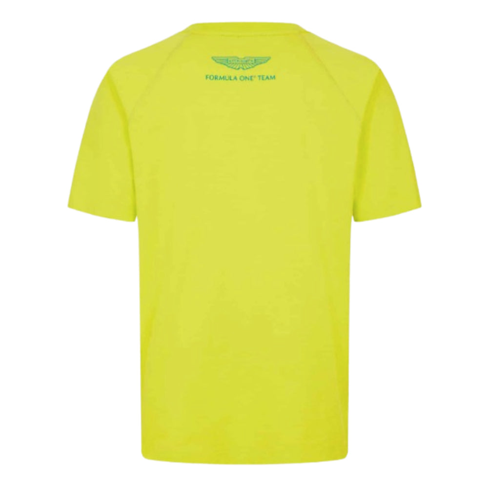 2024 Aston Martin Mens Logo T-Shirt (Lime)