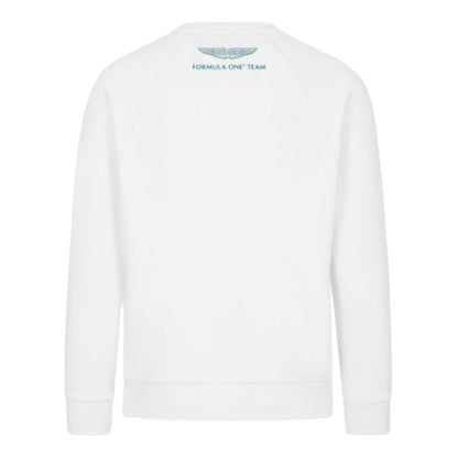 2024 Aston Martin Logo Crew Sweatshirt (White)