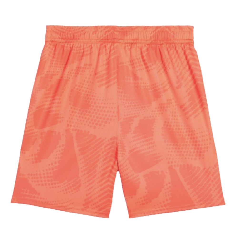 2024-2025 Man City Home Goalkeeper Shorts (Neon Sun) - Kids