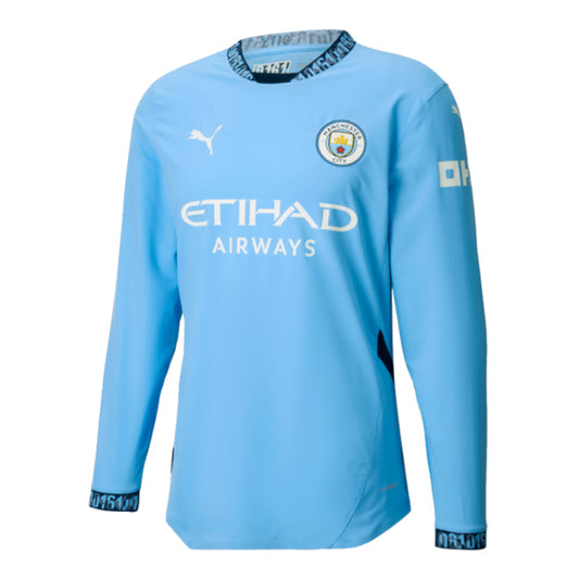 2024/25 Man City player Long Sleeve Home Shirt