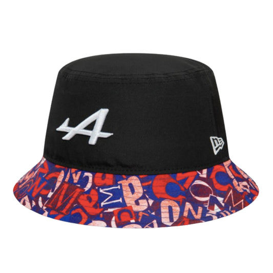 2024 Alpine Racing Monaco Tapered Bucket Hat (Black) - Medium