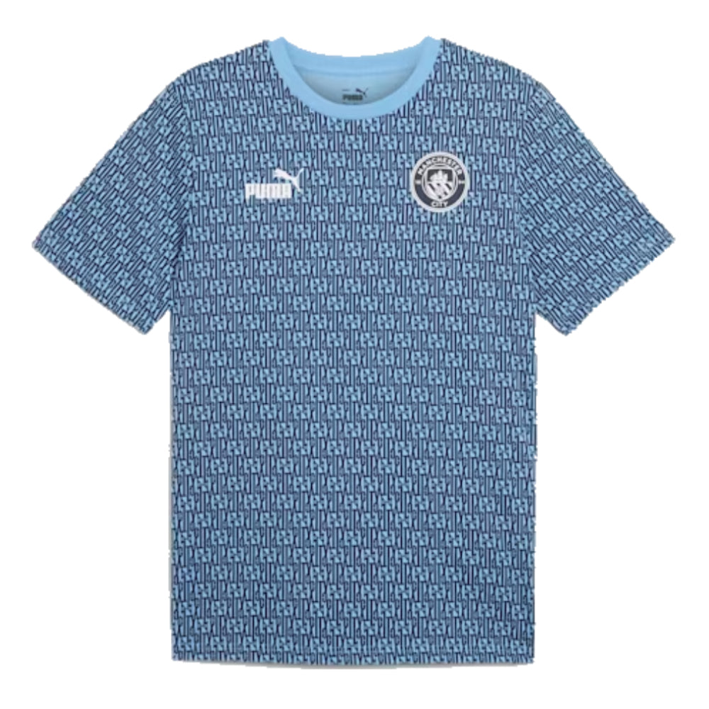 2024-2025 Man City ftblCulture Tee AOP (Navy)