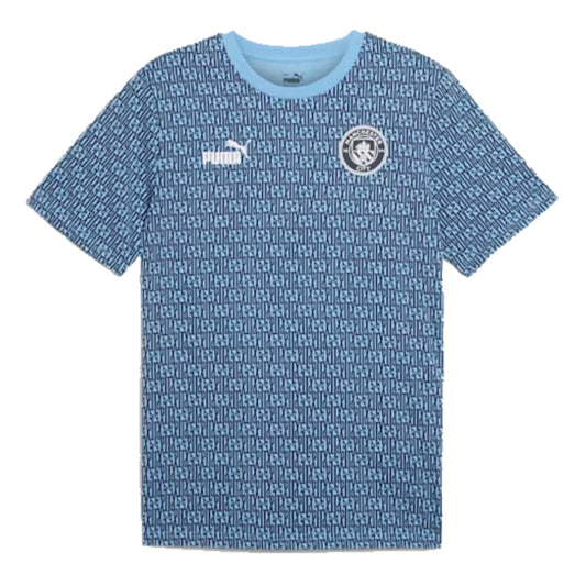 2024-2025 Man City ftblCulture Tee AOP (Navy)