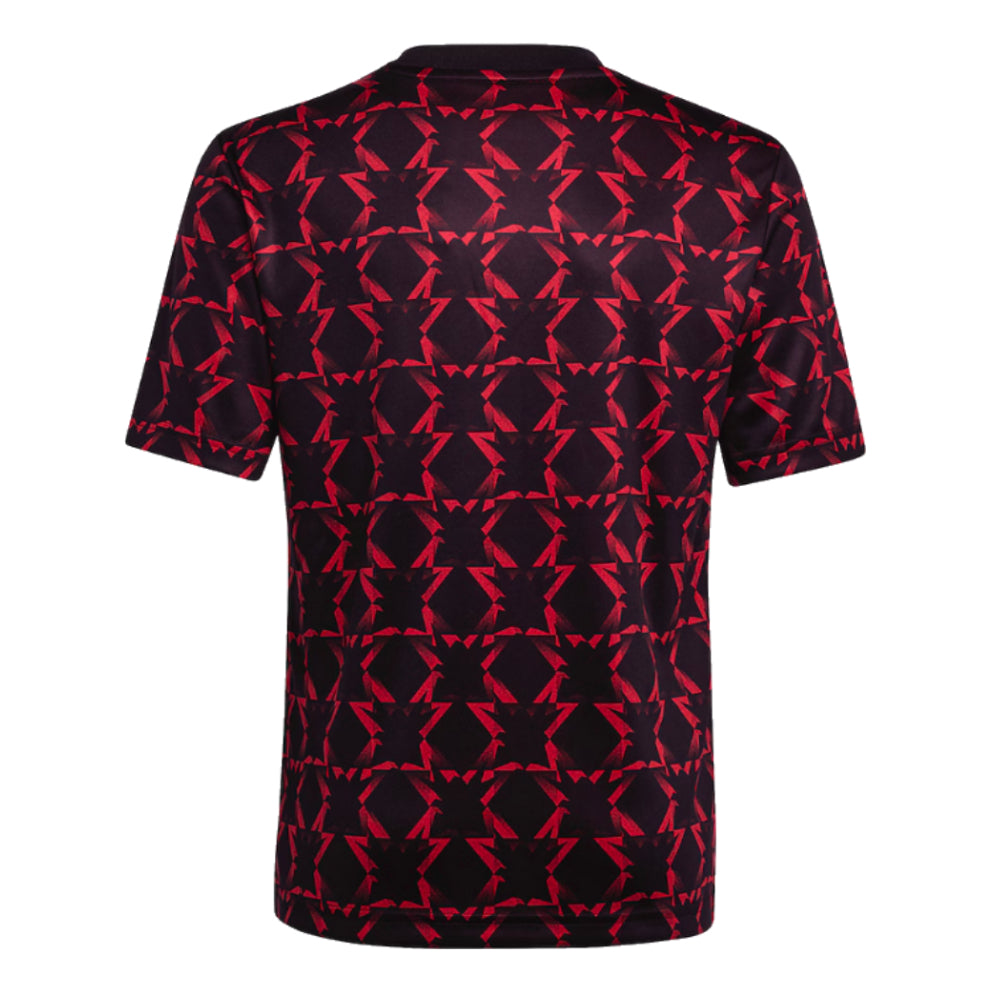 2024-2025 Man Utd Pre-Match Shirt (Black) - Kids