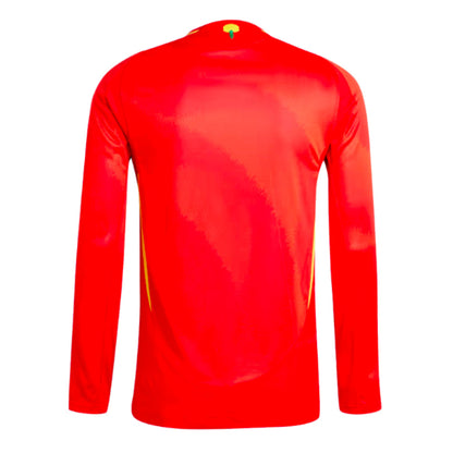 2024-2025 Spain Authentic Long Sleeve Home Shirt