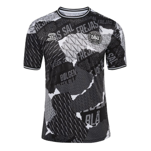 2024-2025 Denmark S/S Pre-Game Jersey (Black)