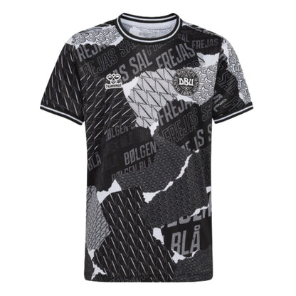 2024-2025 Denmark Pre-Game Jersey (Black) - Kids