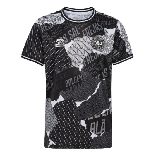 2024-2025 Denmark Pre-Game Jersey (Black) - Kids