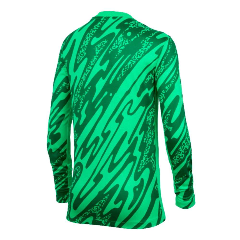 2024-2025 Netherlands Home Goalkeeper Shirt (Green) - Kids