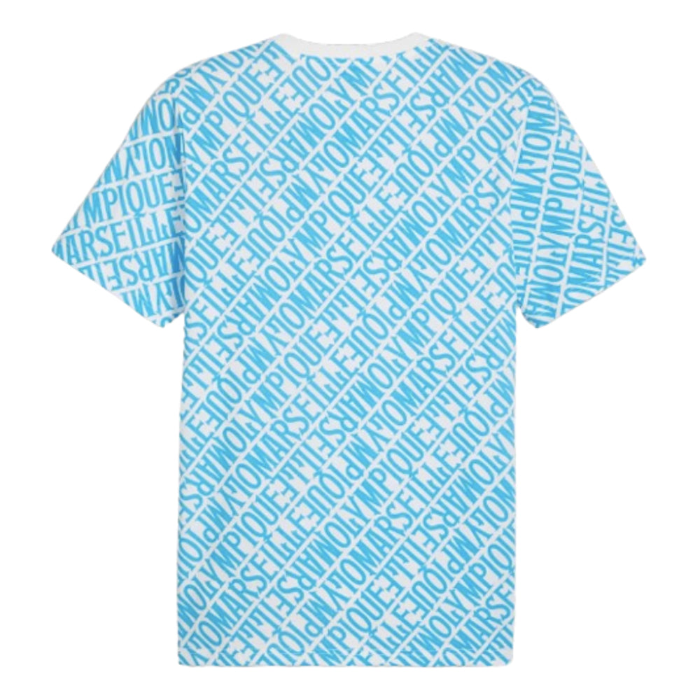 2024-2025 Marseille ftblCulture Tee AOP (Blue)