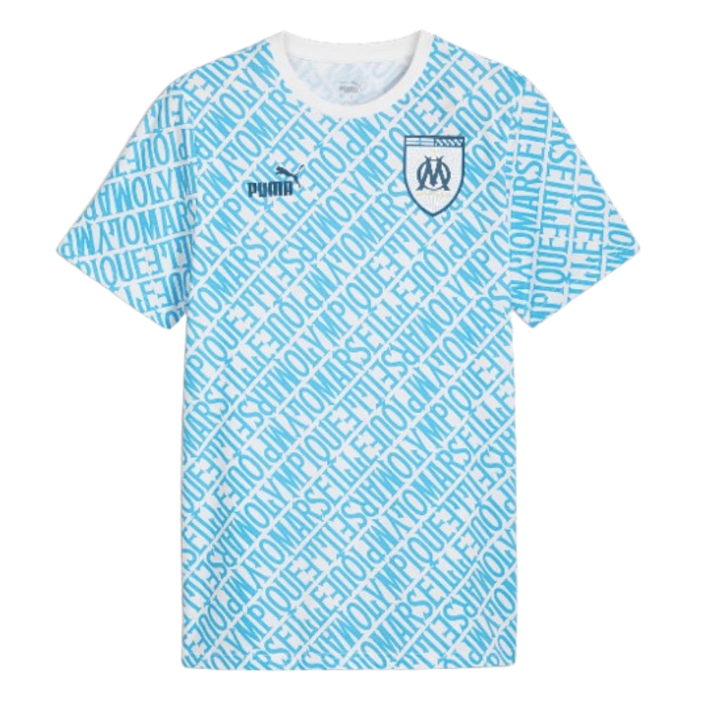 2024-2025 Marseille ftblCulture Tee AOP (Blue)