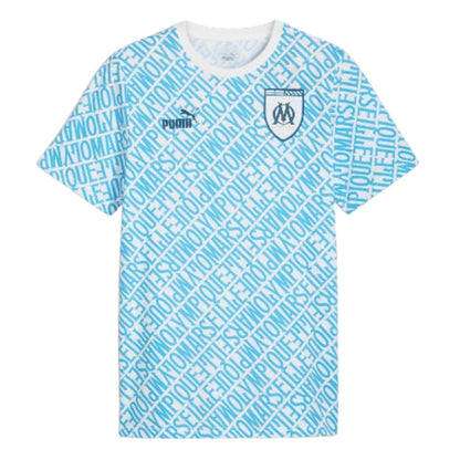 2024-2025 Marseille ftblCulture Tee AOP (Blue)