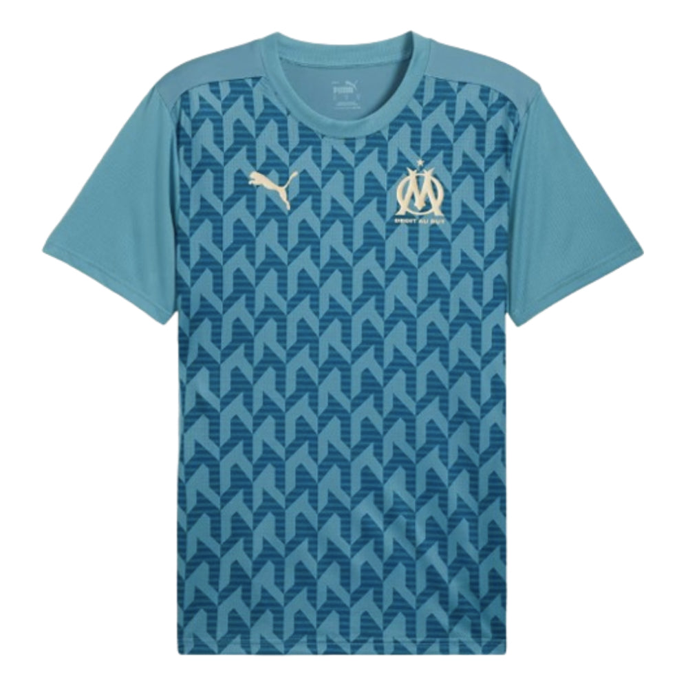 2024-2025 Marseille Pre-Match Shirt (Bold Blue)