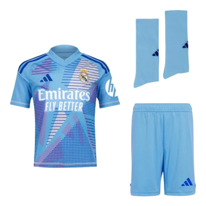 2024-2025 Real Madrid Home Goalkeeper Youth Kit