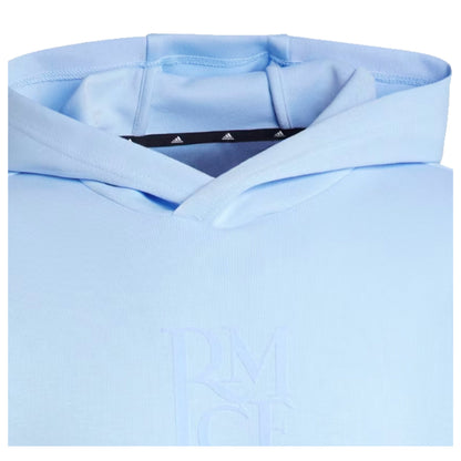 2024-2025 Real Madrid Seasonal Double Knit Hoody (Glow Blue)