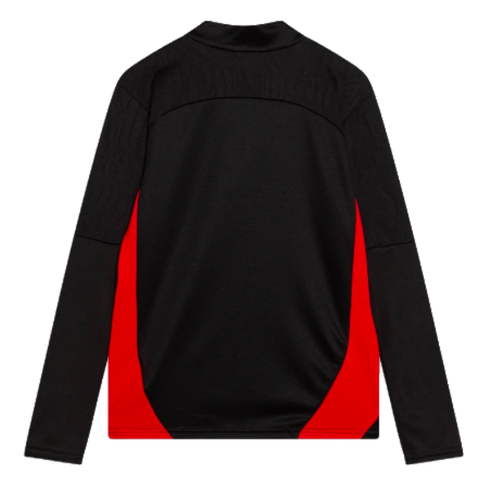 2024-2025 AC Milan Training 1/4 Zip Top (Black) - Kids