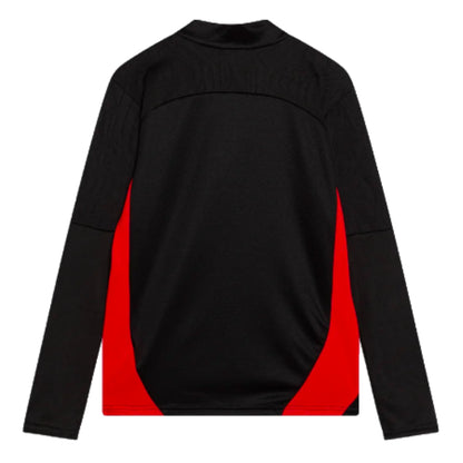 2024-2025 AC Milan Training 1/4 Zip Top (Black) - Kids