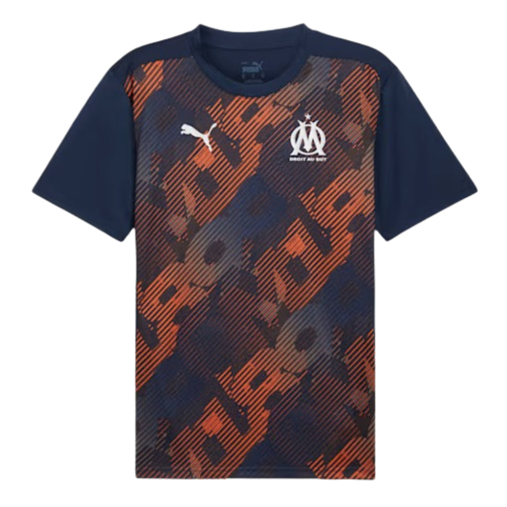 2024-2025 Marseille Pre-Match Shirt (Club Navy)