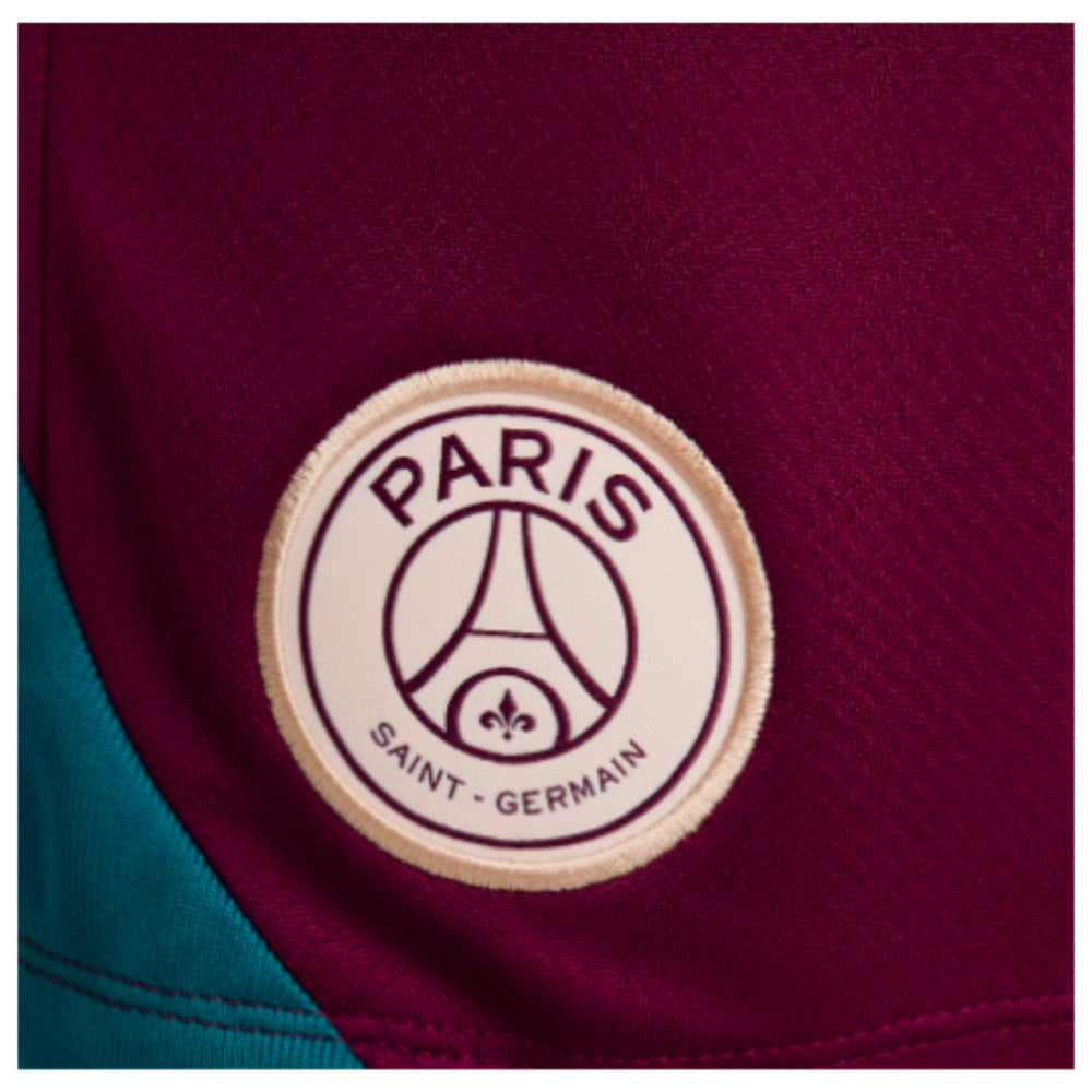 2024-2025 PSG Away Shorts (Burgundy)