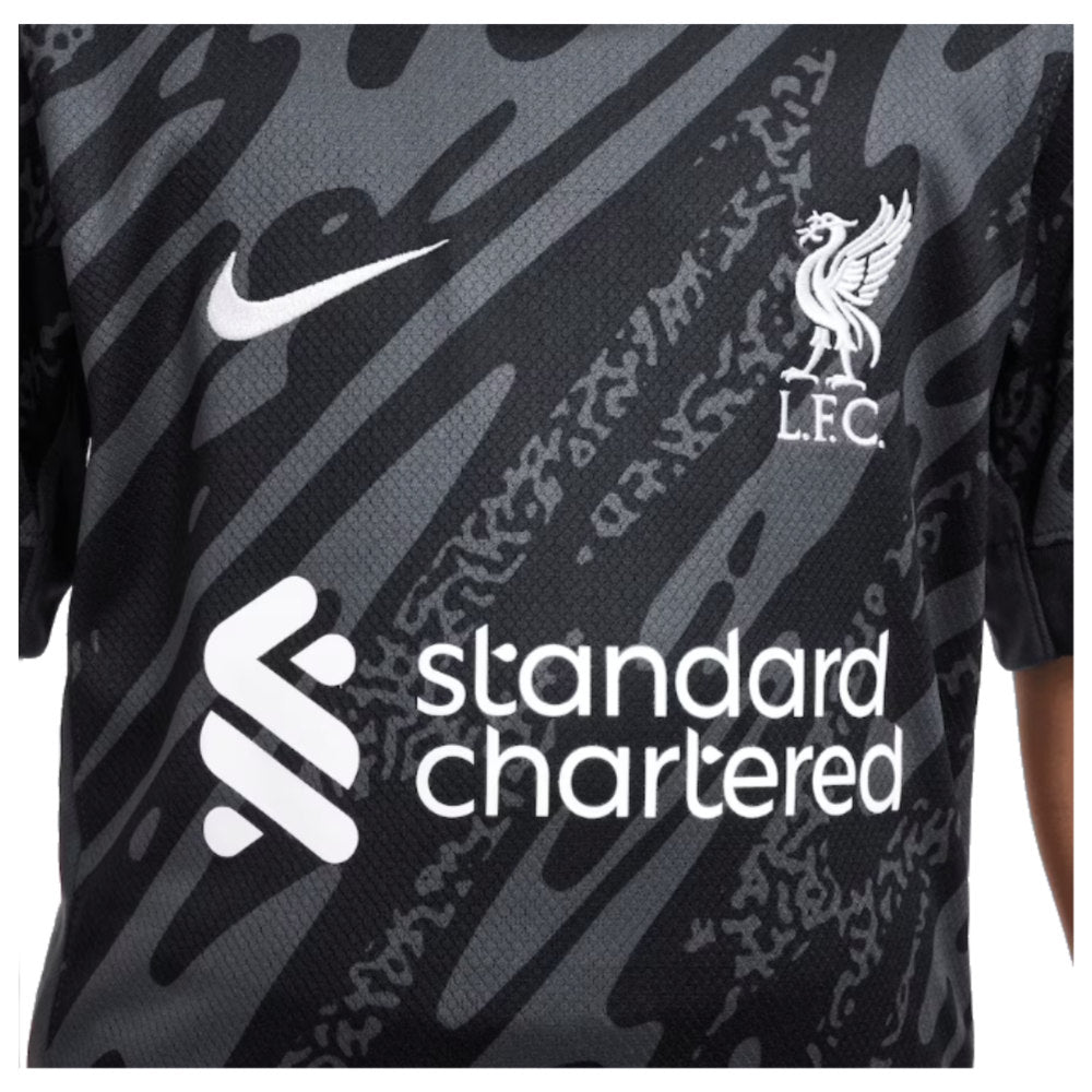 2024-2025 Liverpool Home Goalkeeper Shirt (Black) - Kids