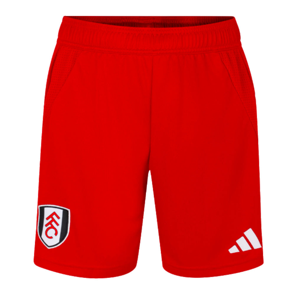 2024-2025 Fulham Away Shorts (Red) - Kids