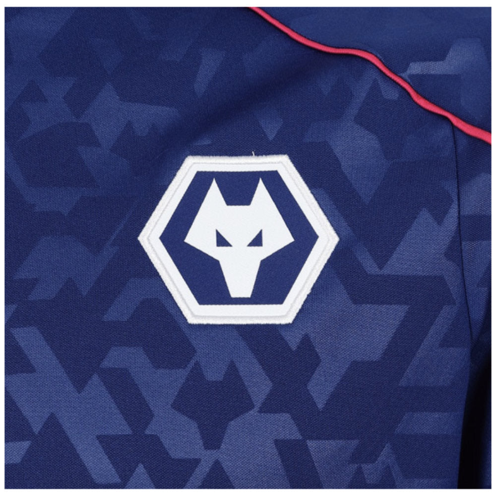 2024-2025 Wolves Pre Match Anthem Jacket - Blue