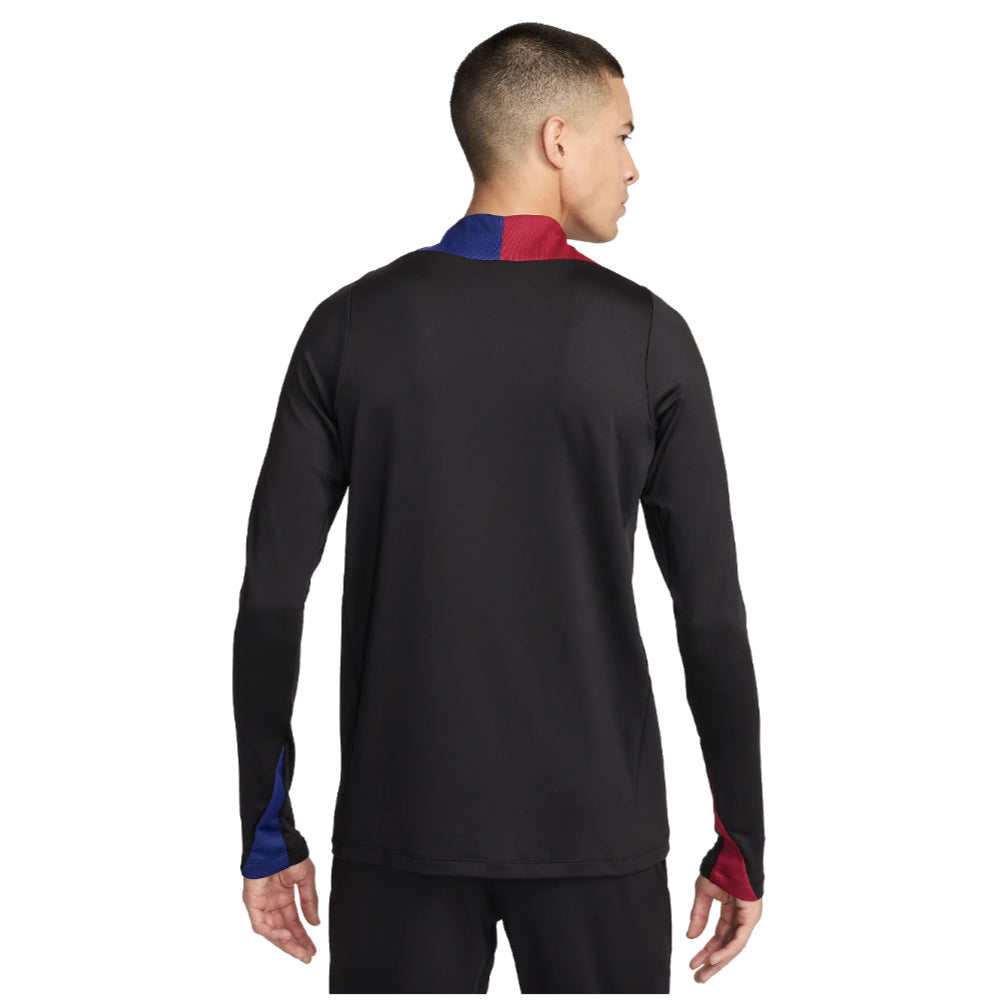 2024-2025 Barcelona Strike Dri-FIT Drill Top (Black)