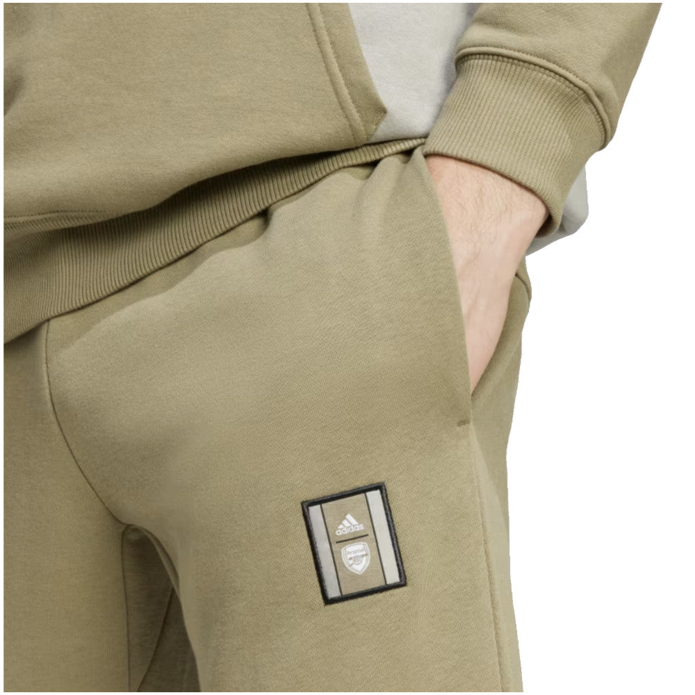 2024-2025 Arsenal Seasonal Fleece Tracksuit Bottoms (Orbit Green)