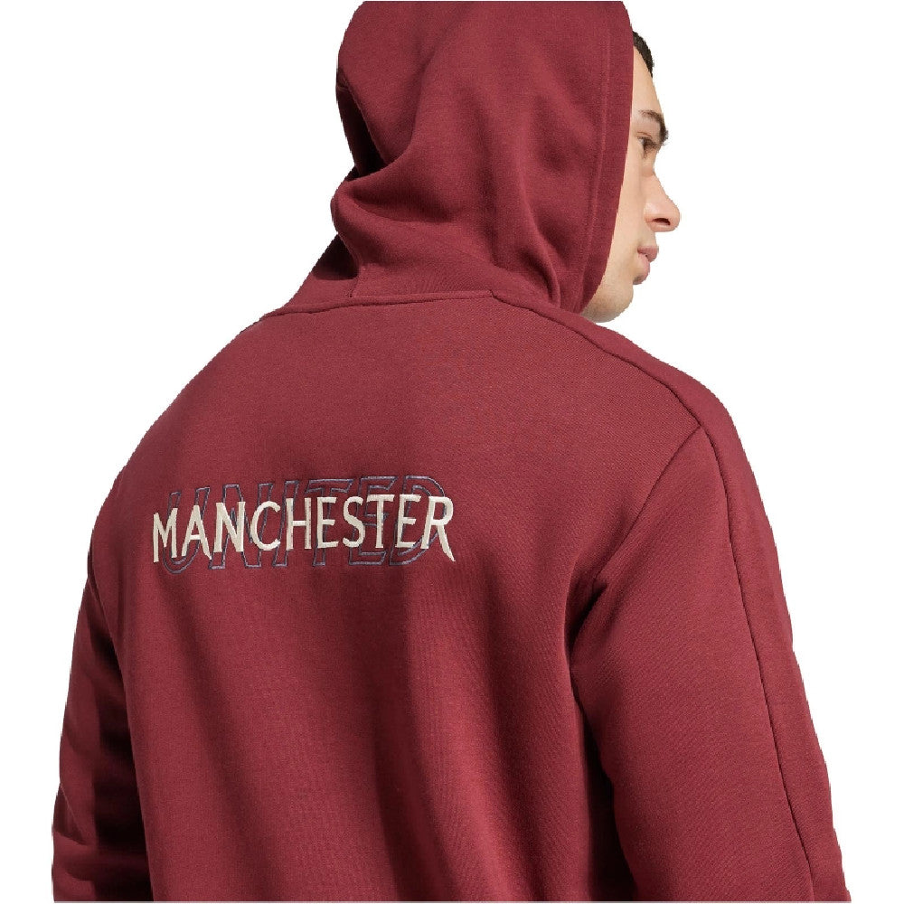 2024-2025 Man Utd Seasonal Full Zip Hoody (Shadow Red)