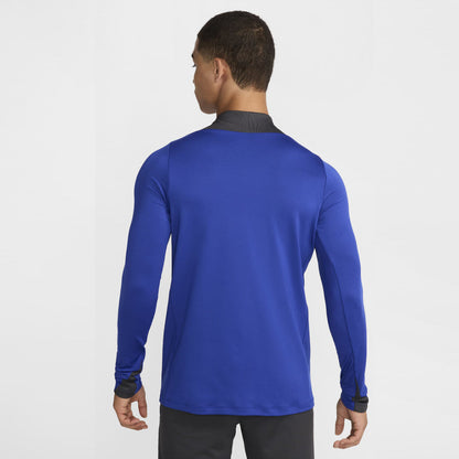 2024-2025 Barcelona Third Dri-FIT Drill Top (Blue/Lime)