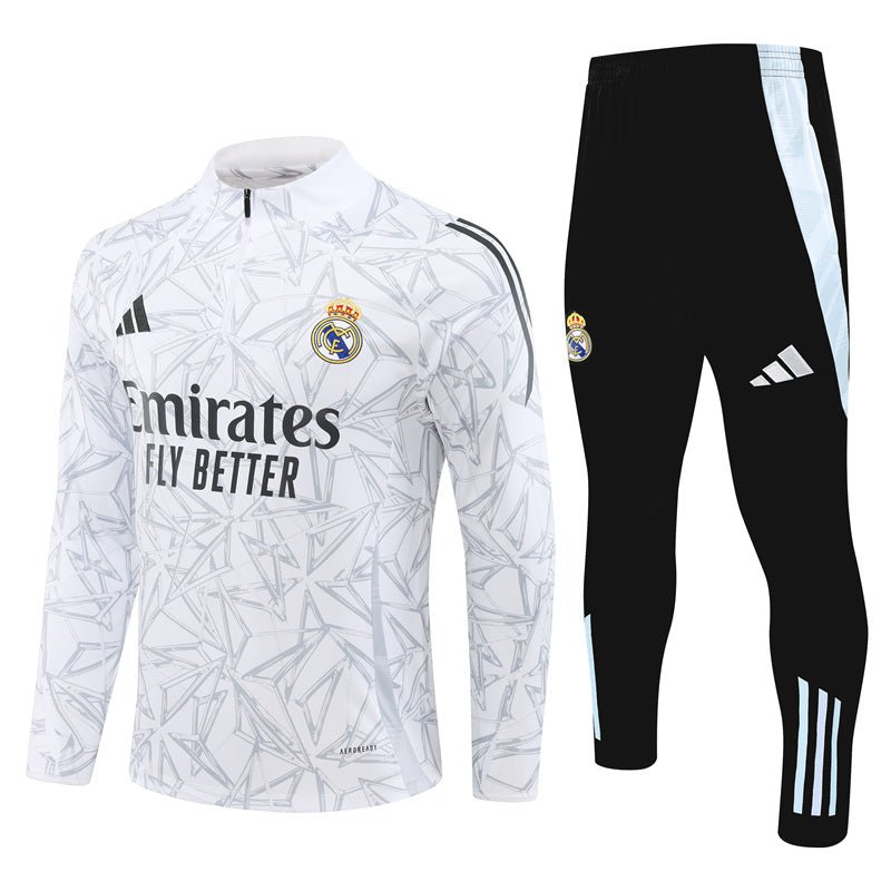 Real Madrid "White Armor" Premium Kids Size Tracksuit