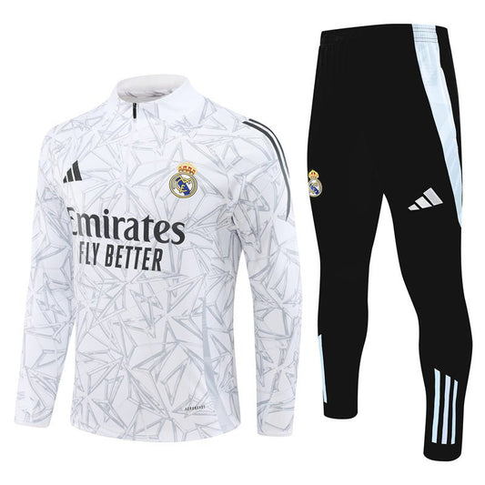 Real Madrid "White Armor" Premium Kids Size Tracksuit