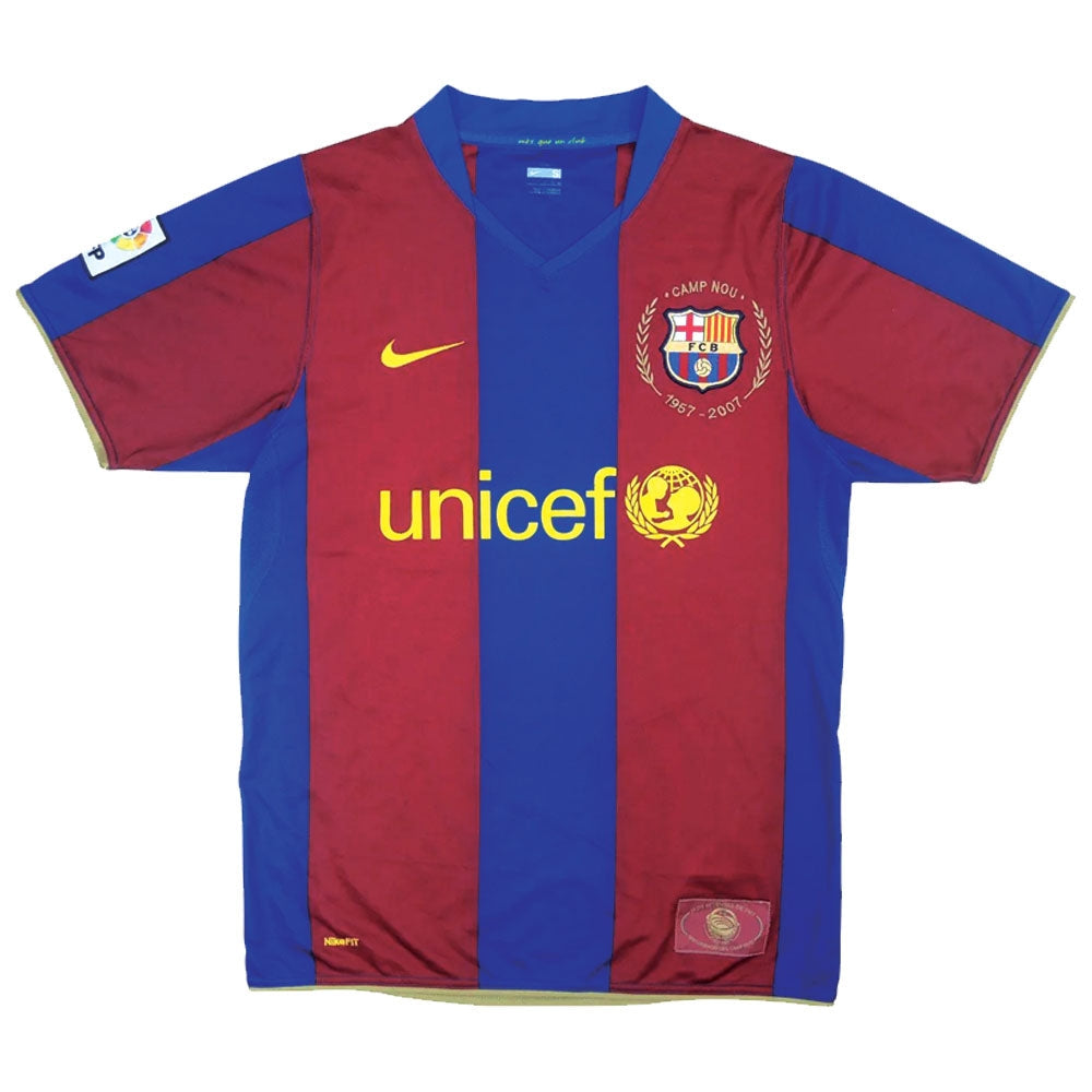 Barcelona 2007-08 Home Shirt (XL) (Excellent)