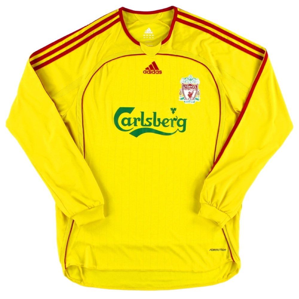 Liverpool 2006-07 Long Sleeve Away Shirt (XL) Fowler #9 (Very Good)