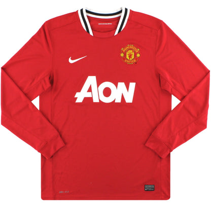 Manchester United 2011-12 Home Long Sleeve Shirt (M) Rooney #10 (Excellent)