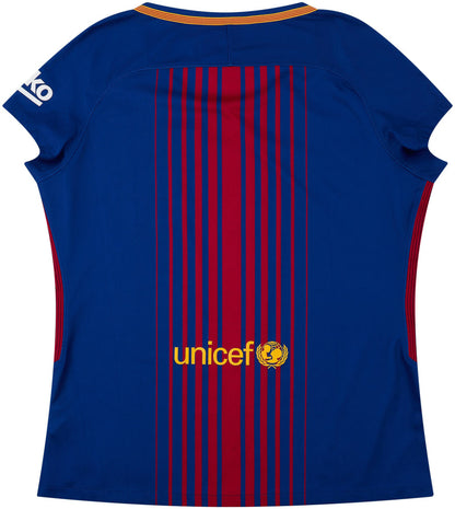 Barcelona 2017-18 Home Shirt (Womens) (XL) (Mint)