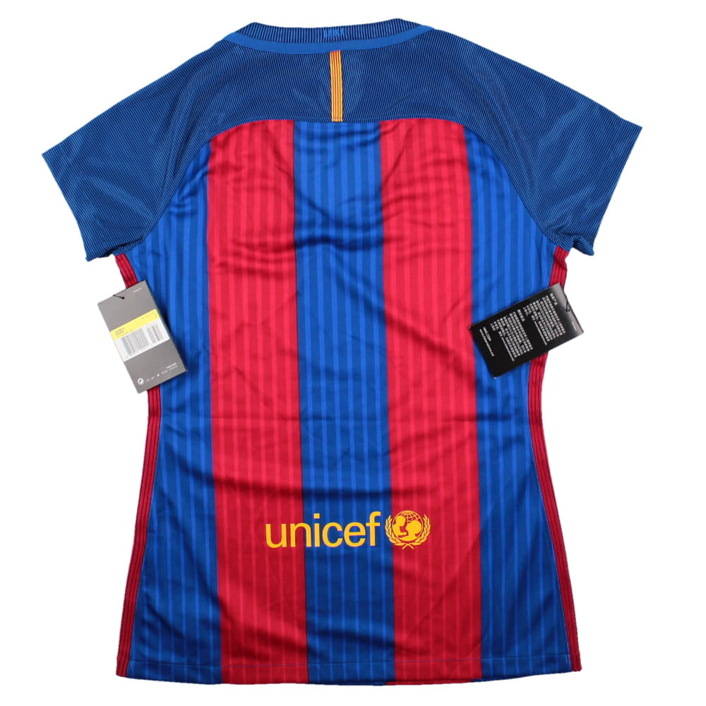 Barcelona 2016-17 Home Shirt (Women's) (Sponsorless) (S) (Fair)