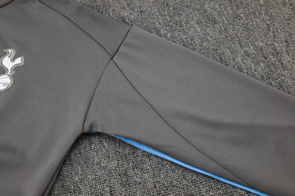 Tottenham Gray and Black Premium Tracksuit